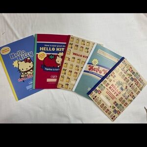Sanrio Hello Kitty Notebooks - Blue, Red, Yellow, Beige